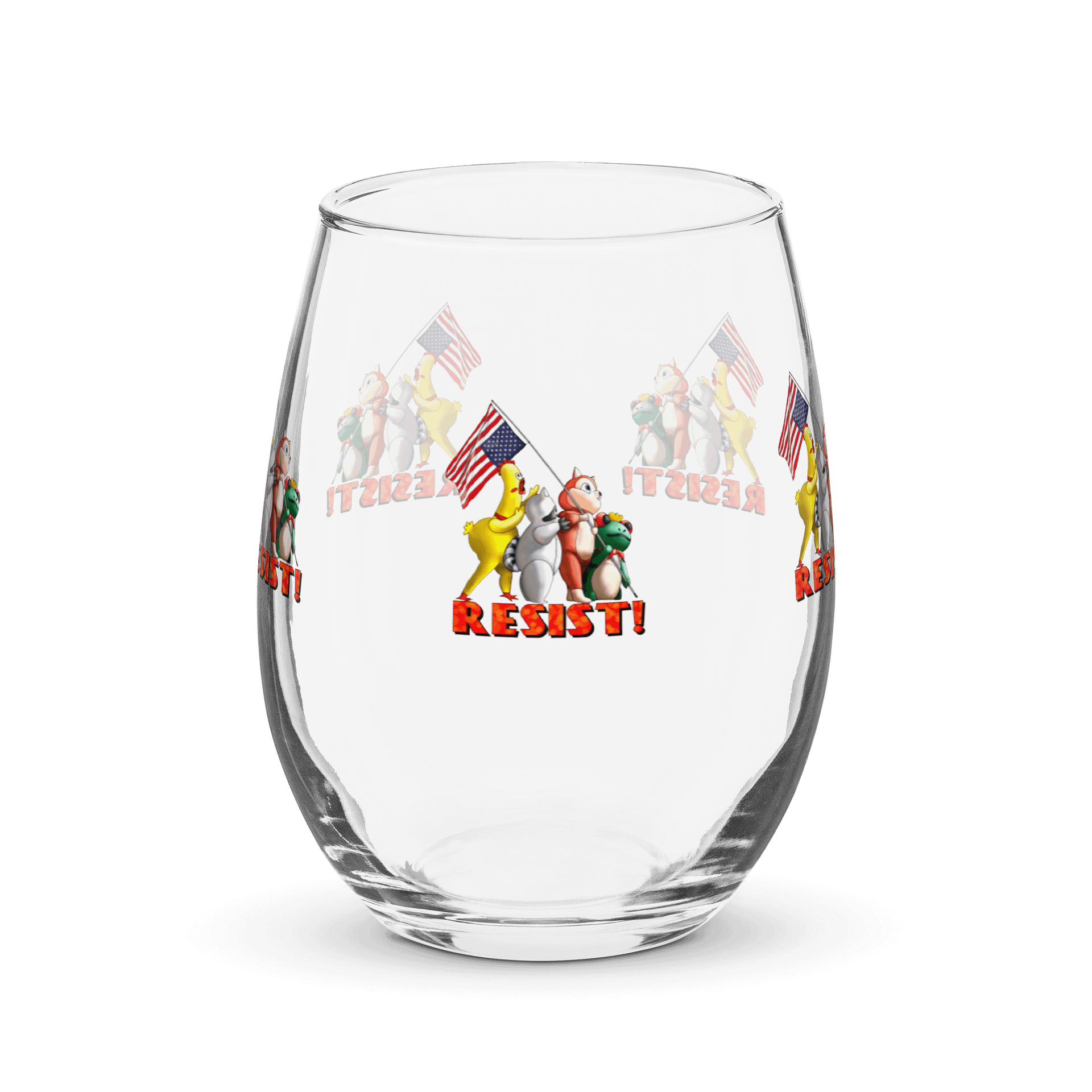 Resist! Wine Glass product image (1)