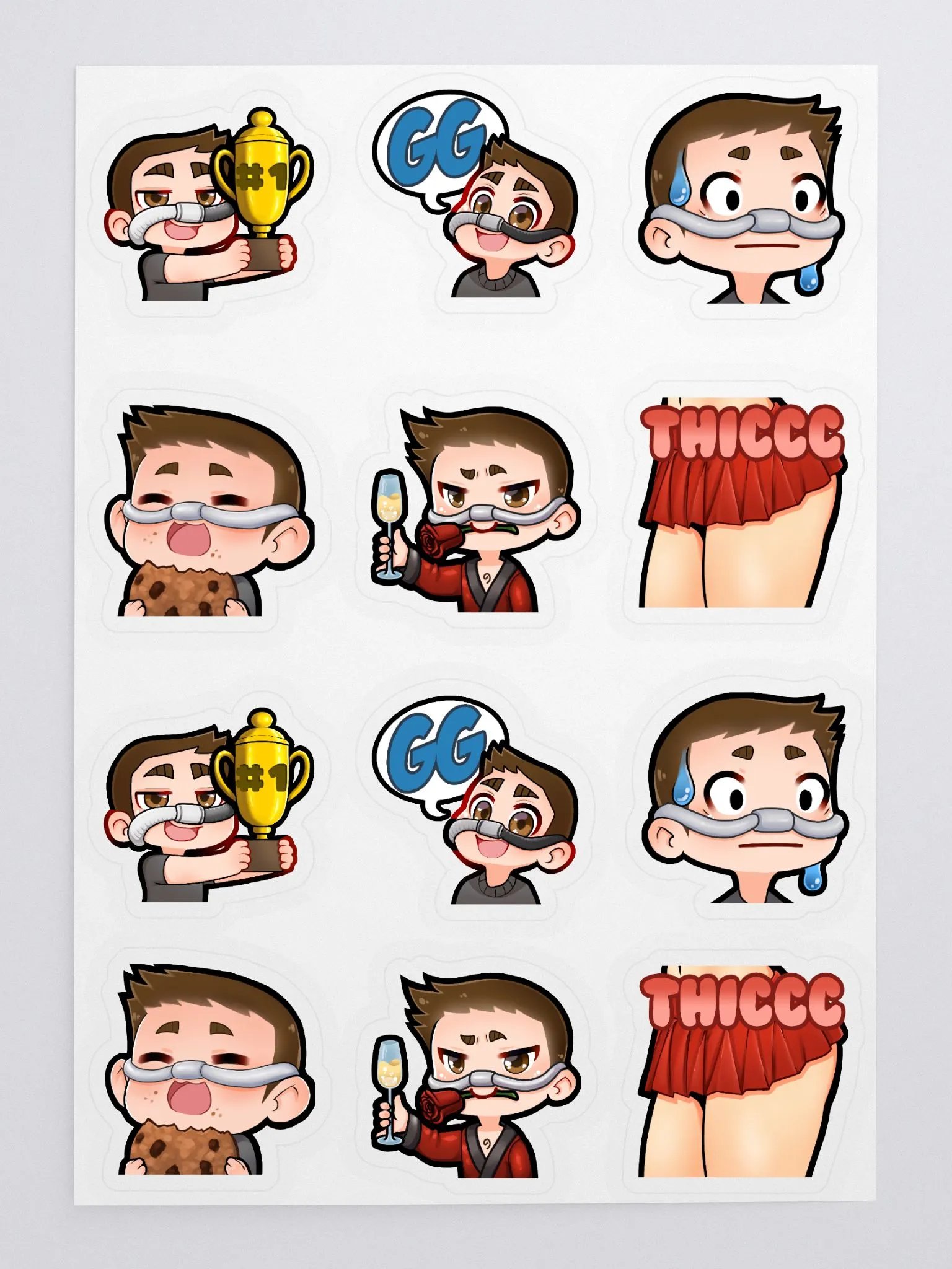 Emote Stickers (1.5 Inches) product image (2)