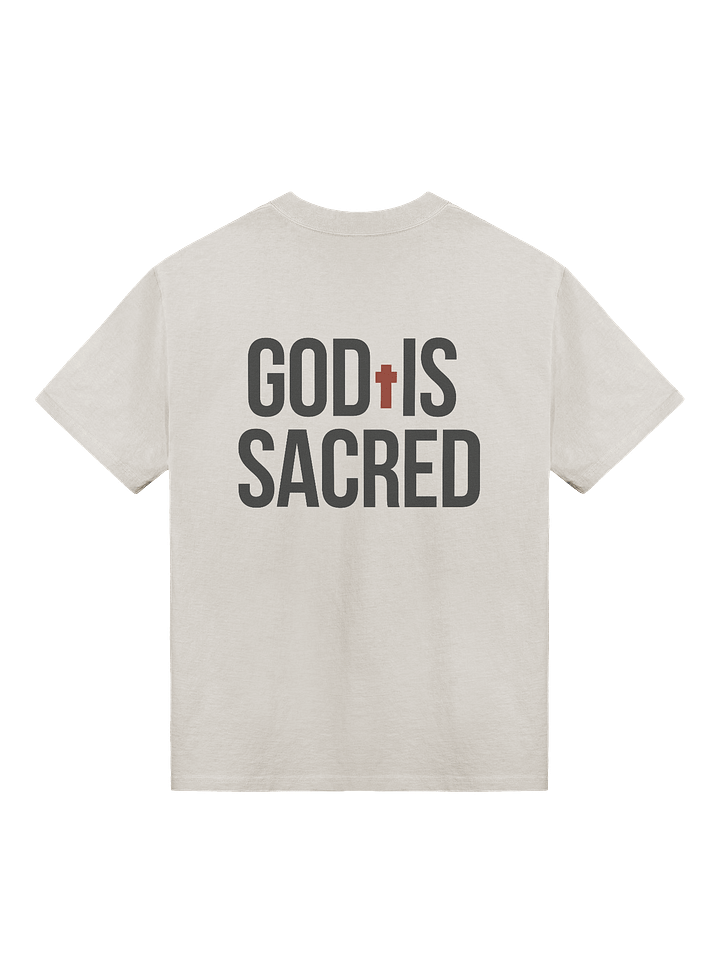 GOD IS SACRED OVERSIZE TEE (Light) product image (2)