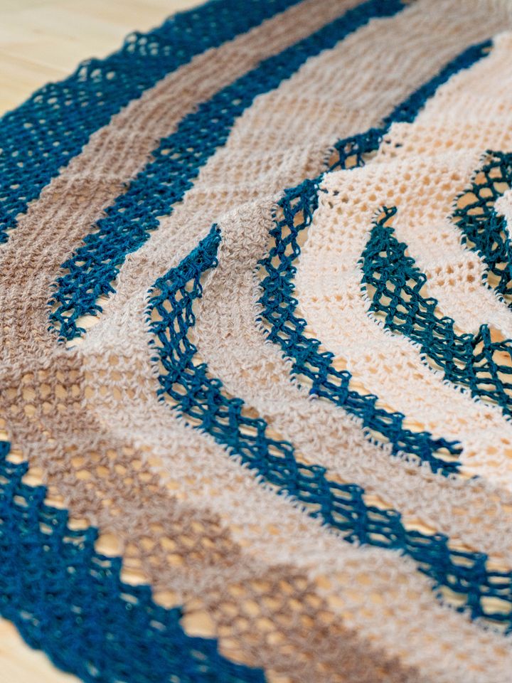 Fisherman's Wharf Short Row Crochet Shawl Pattern product image (2)