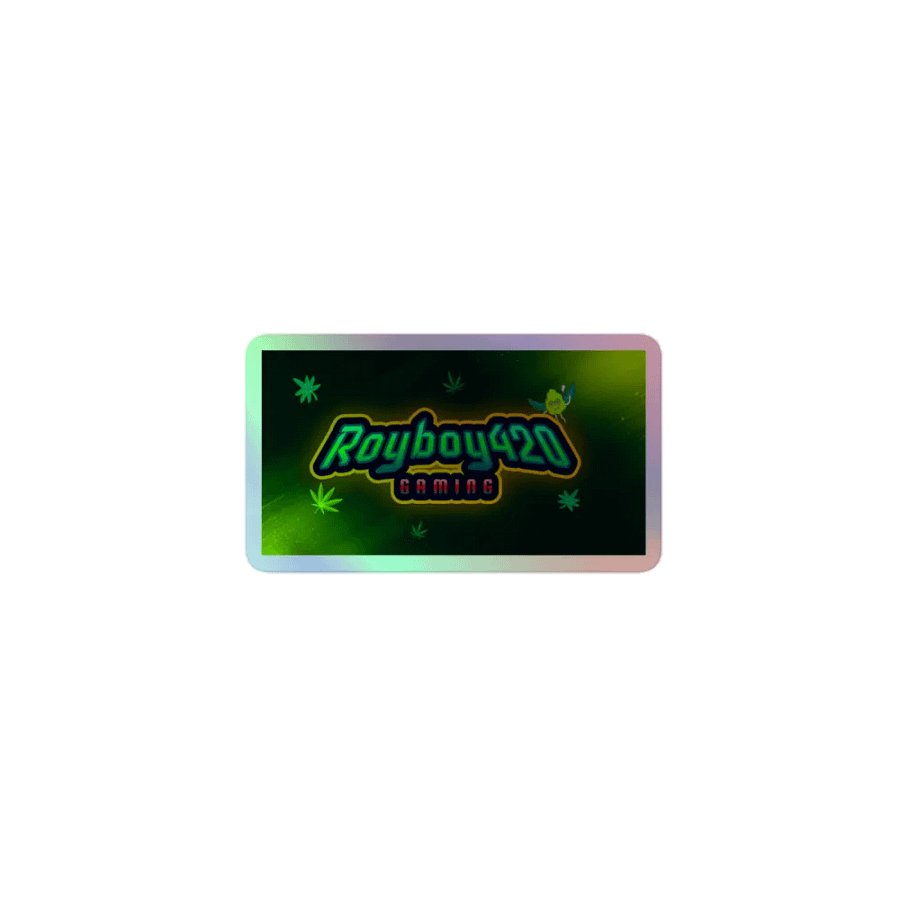 Royboy420Gaming Holographic Sticker product image (1)