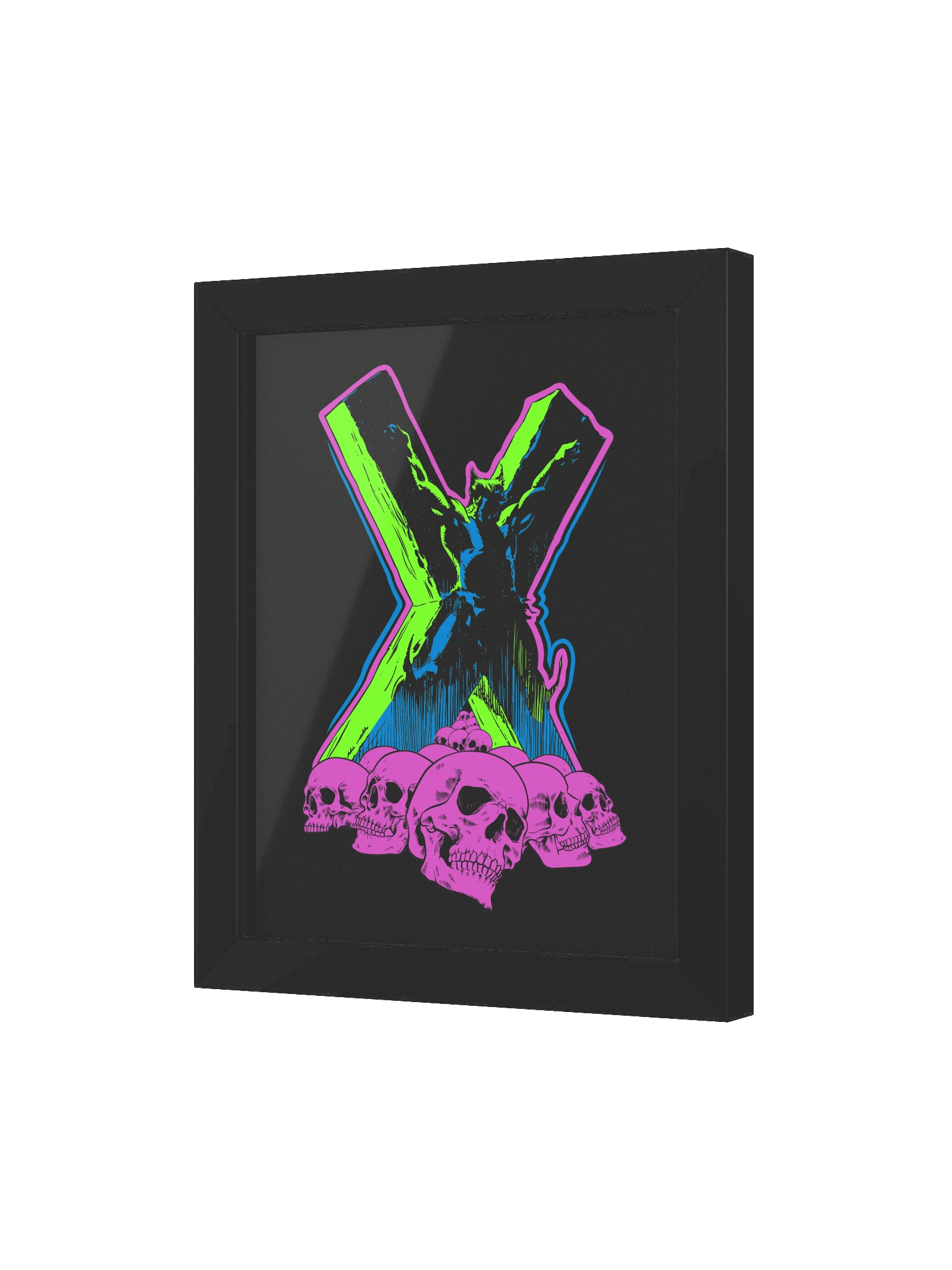 X Skulls Framed Print product image (3)
