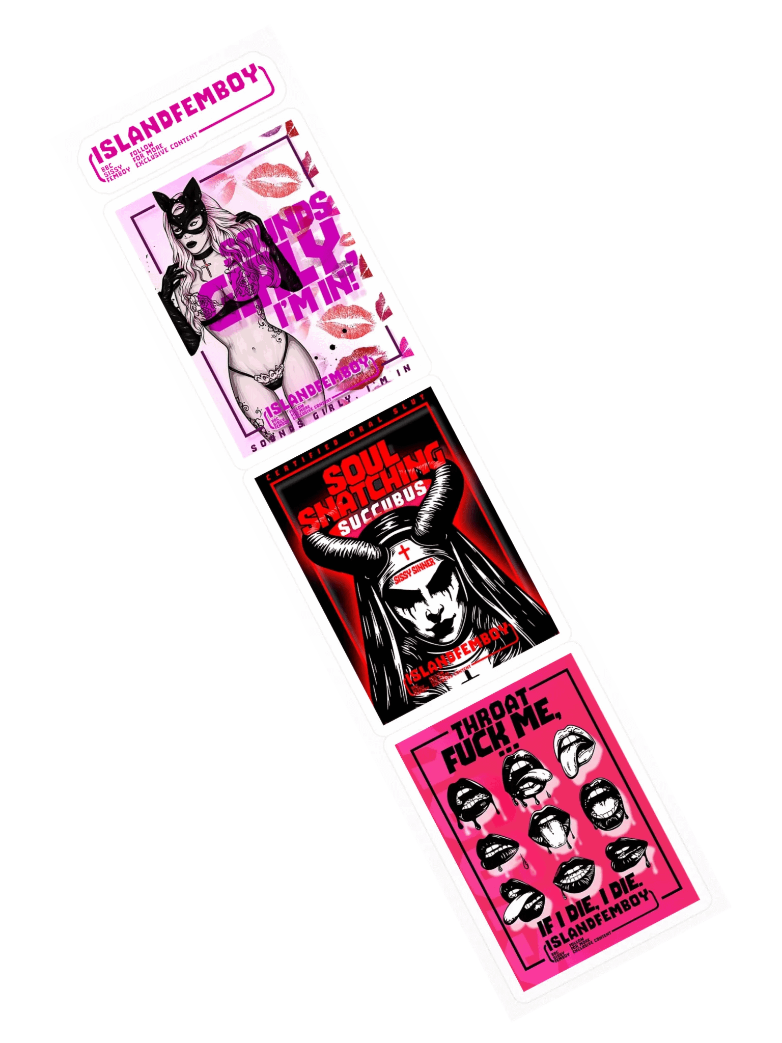 ISLANDFEMBOY : Sissy Sticker Pack : Femboy : Twink product image (3)