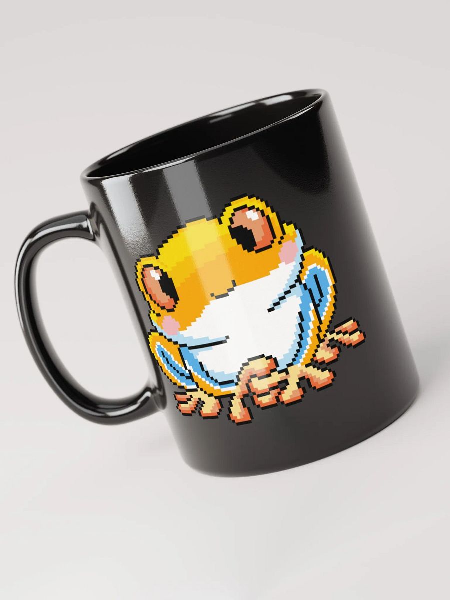 Yellow Rip the Frog Black Glossy Mug product image (5)