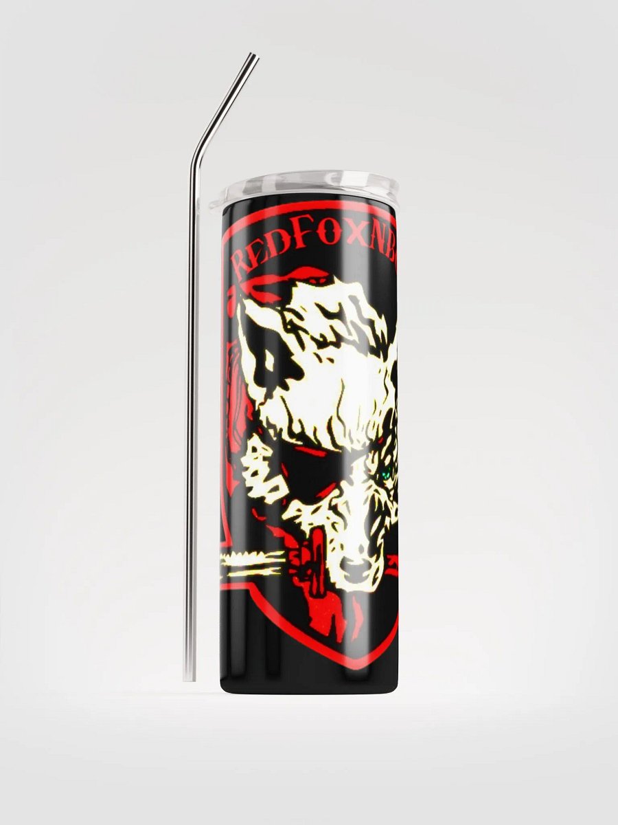 Stainless Steel Tumbler blk/wht Fox Logo product image (1)