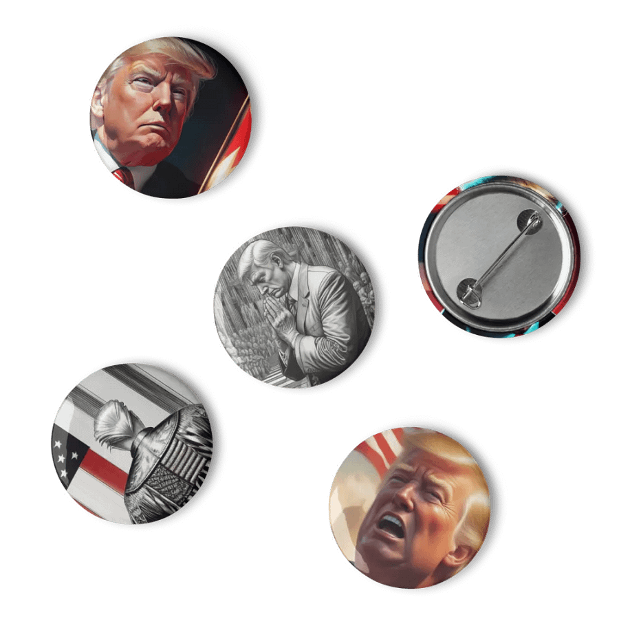 Patriotic Portrait Pin Set 4 product image (10)