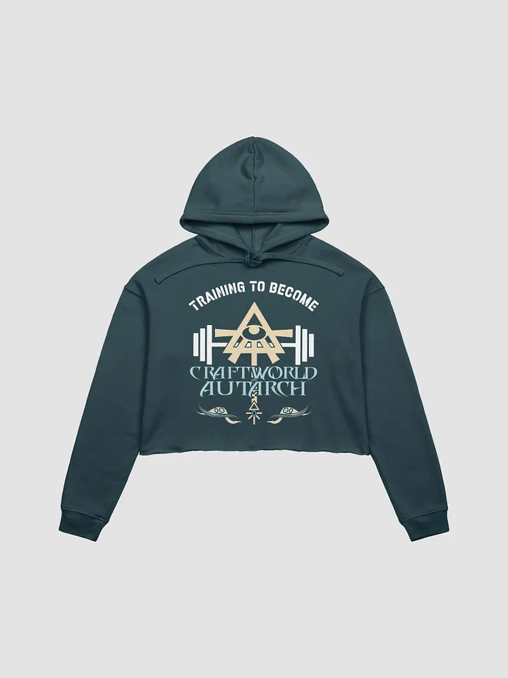 Training to Become Craftworld Autarch - Warhammer Aeldari Gym Croptop Hoodie product image (1)