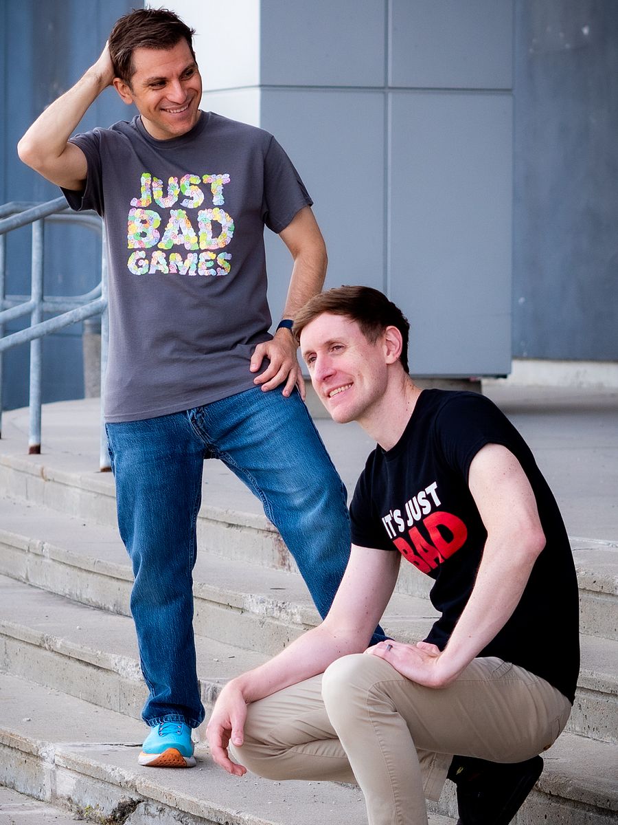 Multi-Color Money Ghost Just Bad Games Logo T-Shirt product image (3)