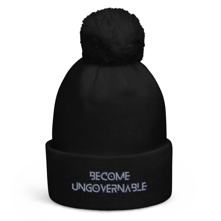 KC, Become Ungovernable (words only), Embroidered Pom Beanie product image (1)