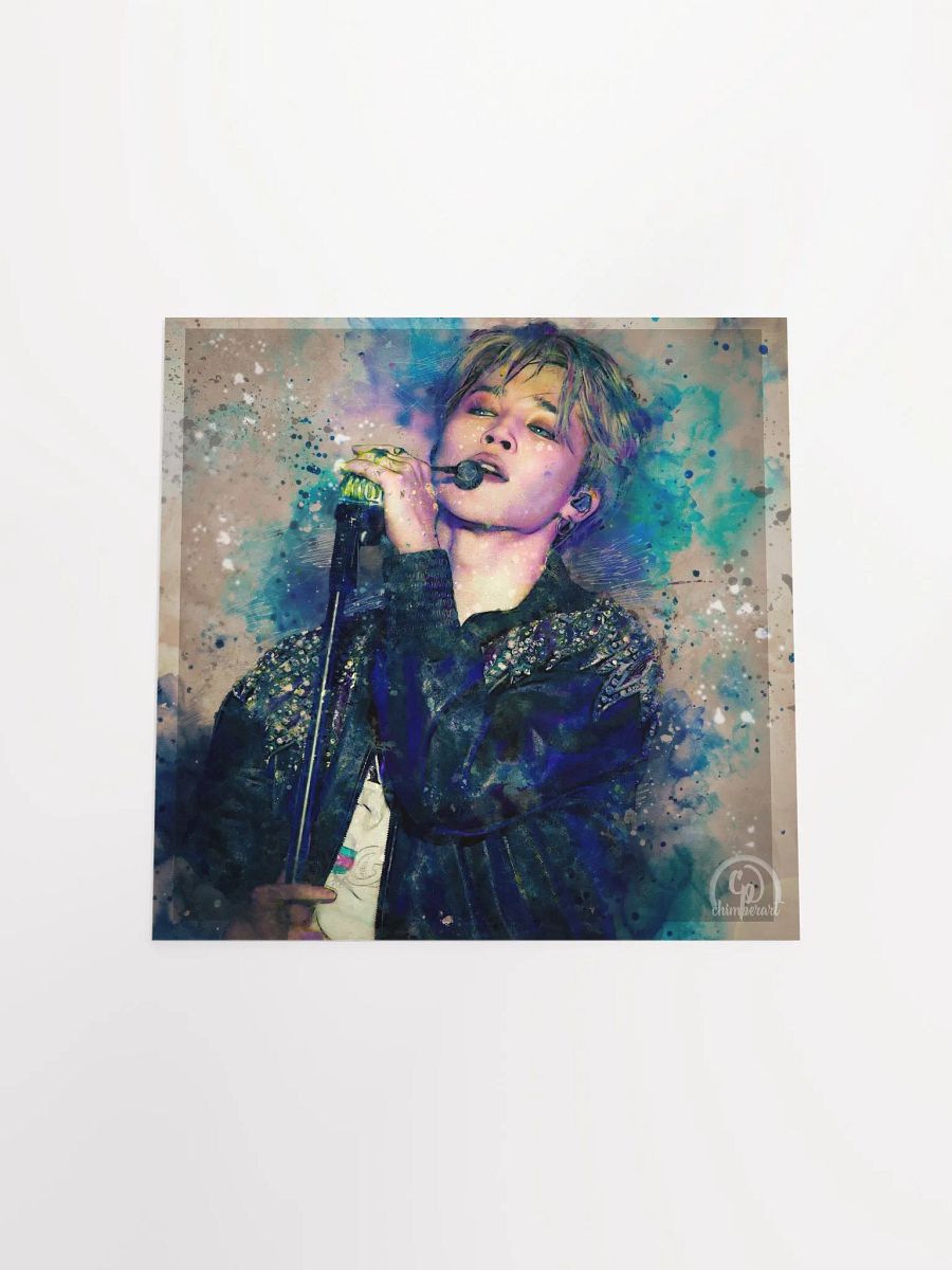 BTS - Kitty Gang Jimin at the mic Print (Unframed) - Designed by ChimberArt product image (4)