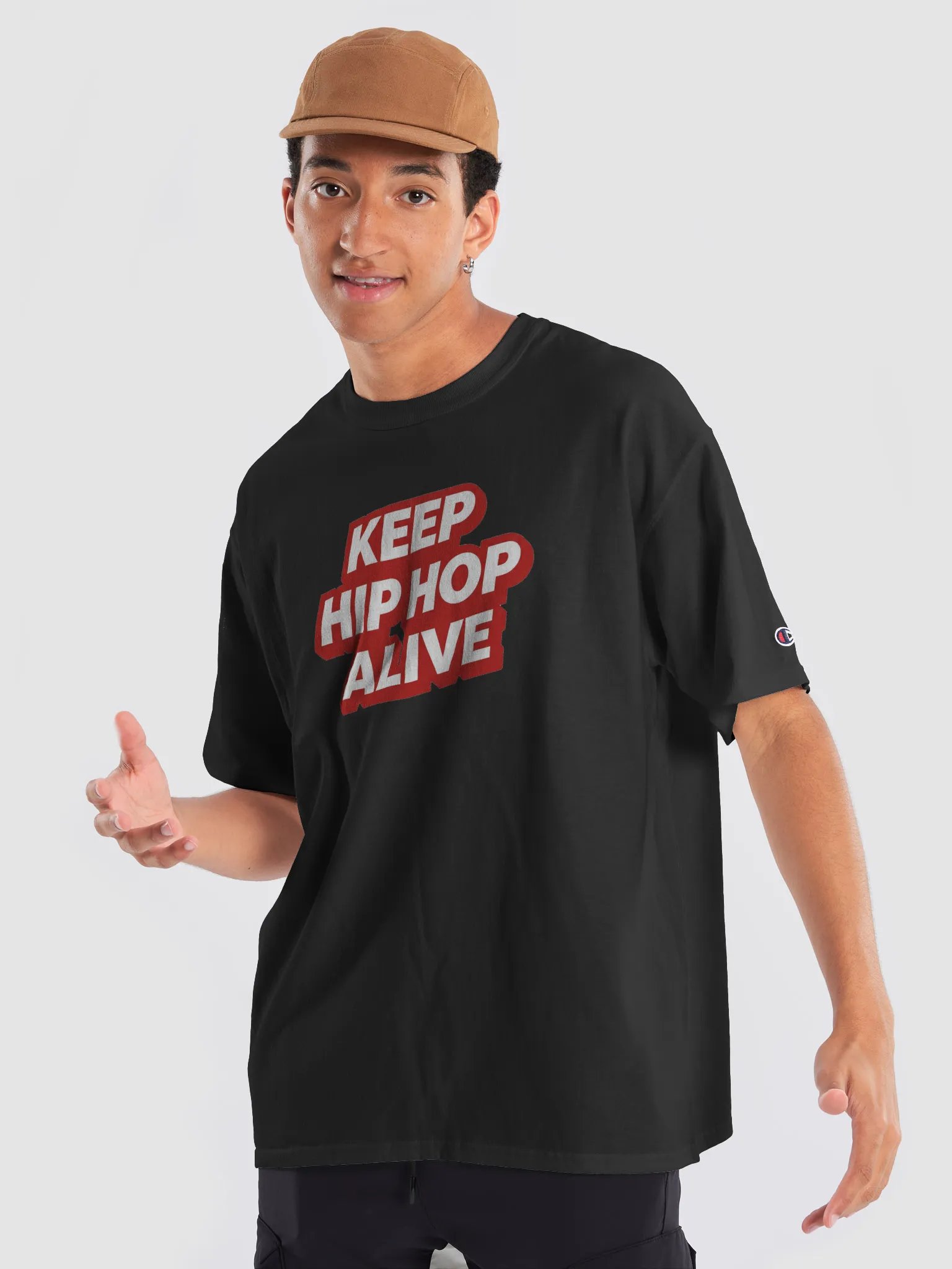 KEEP HIPHOP ALIVE BLACK TEE product image (8)