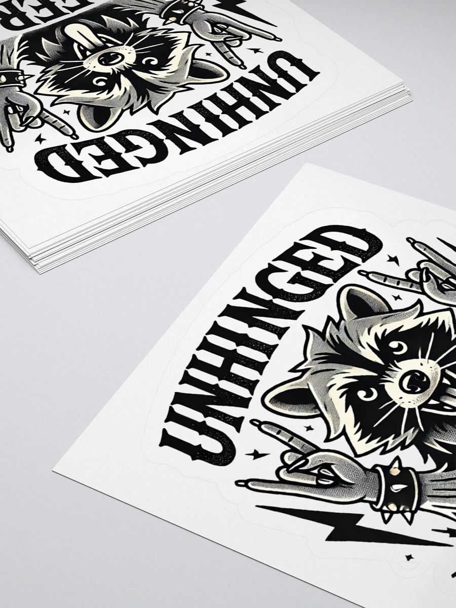 Unhinged And Feral Sticker product image (4)