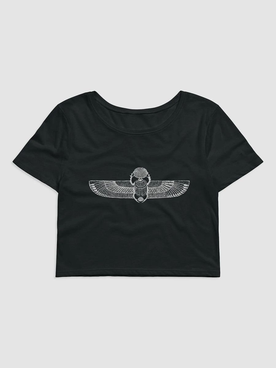 Scarab with Solar Disk and Wings - Bella+Canvas Women's Crop Tee product image (1)