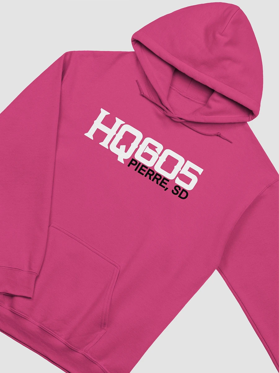 Hemp Quarters White Logo w/back Pink Hoodie. product image (3)