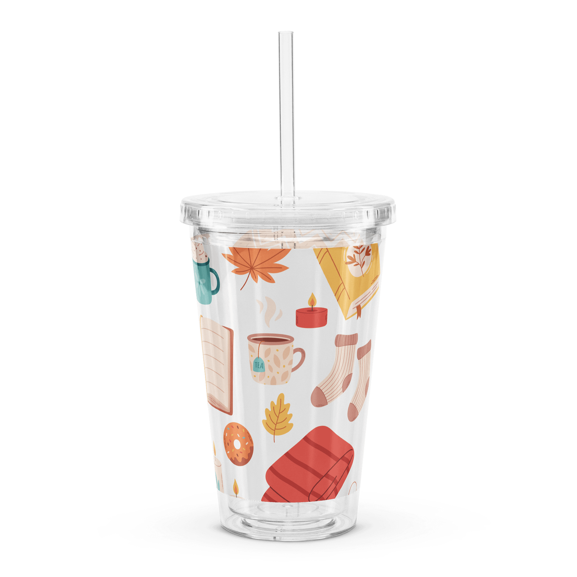 Cozy Autumn Delight Clear Tumbler product image (4)