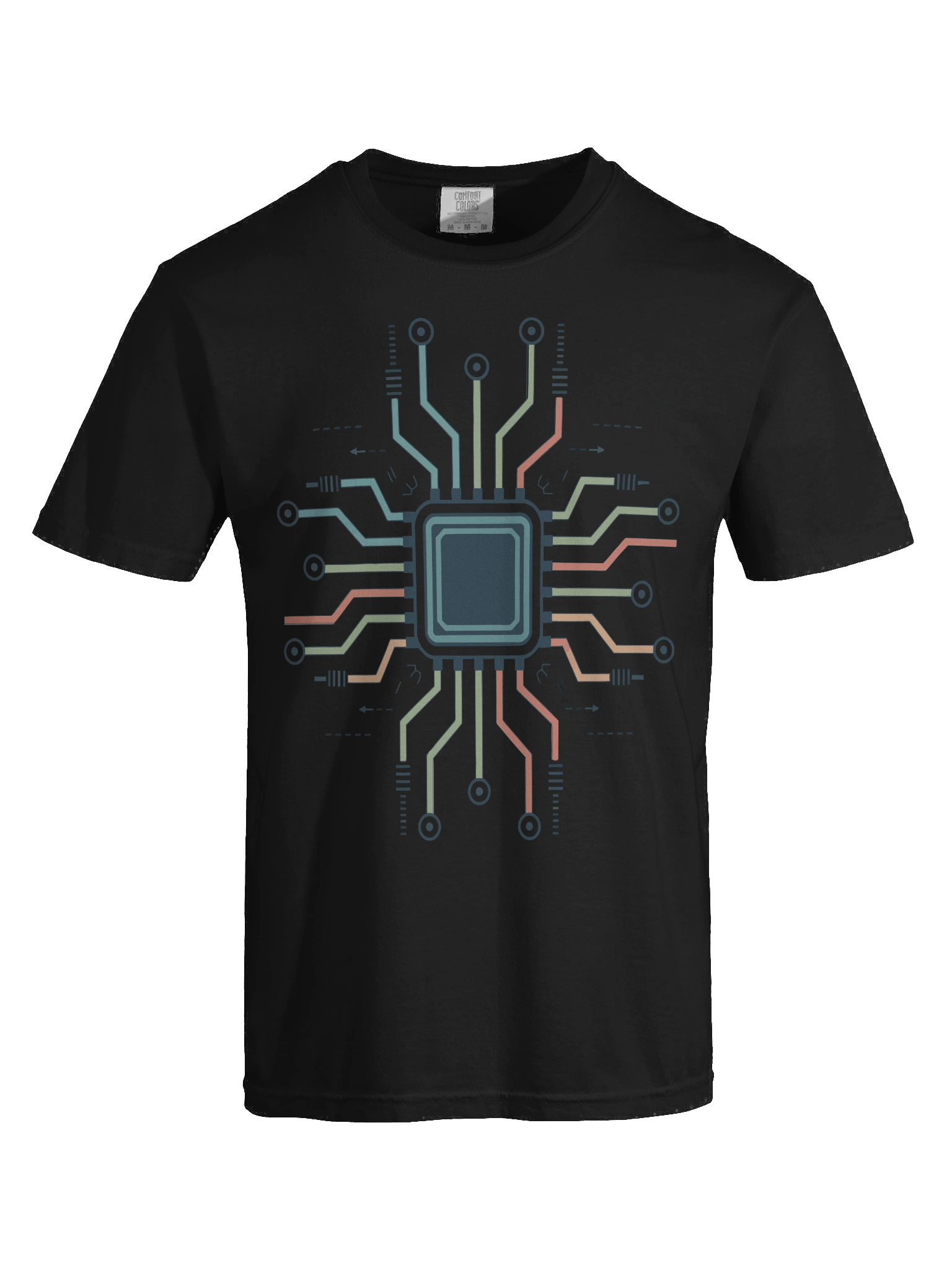 Cpu circuitry V-Neck Tee, Funny Engineer Shirt, Gift for Engineers, Unisex Logic Tee, Engineering Humor Top product image (7)