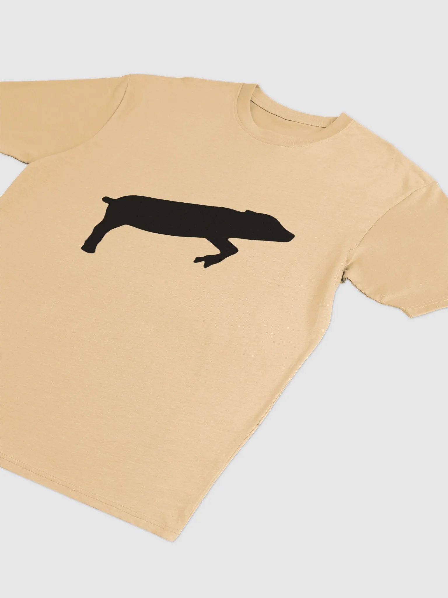 Leaping Pig BLACK (Cotton Heritage Men's Premium Heavyweight Tee) product image (3)