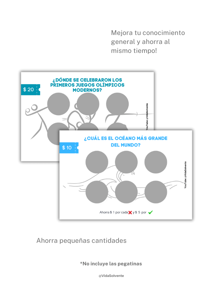 Reto de ahorro CONOCIMIENTO GENERAL (6 Retos) product image (2)