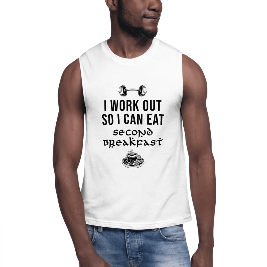Premium Training Tank - I work out so I can eat second breakfast product image (2)