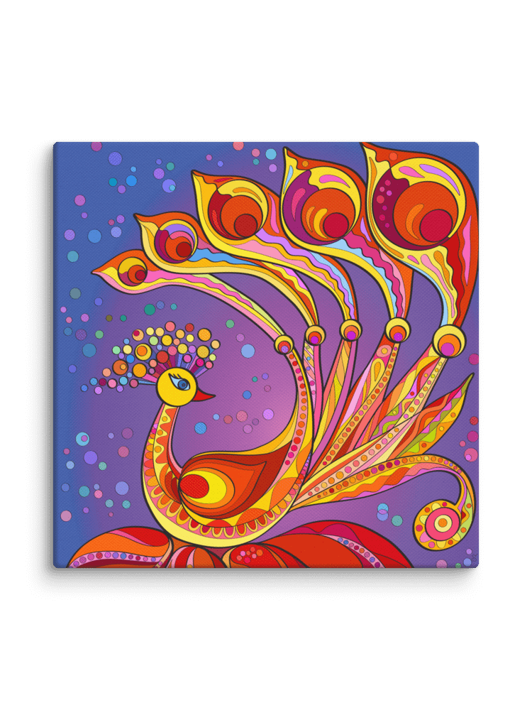 Majestic Peacock Canvas Art - Happy Bird product image (44)