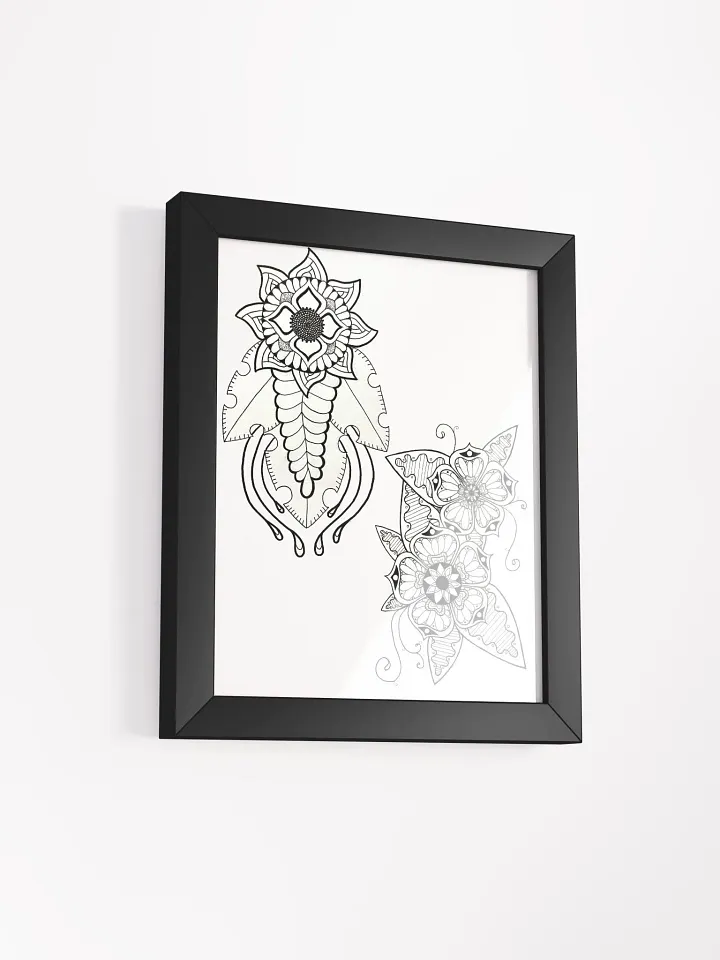 Symmetrical Floral Mandalas Framed Poster product image (33)