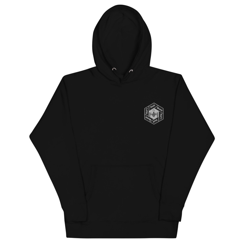 That's Good Money Embroidered Hoodie - Black product image (1)