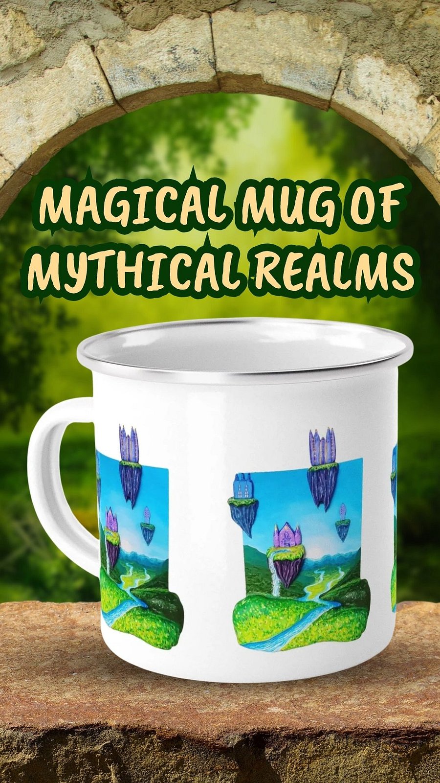 Fantasy World Enamel Mug product image (4)
