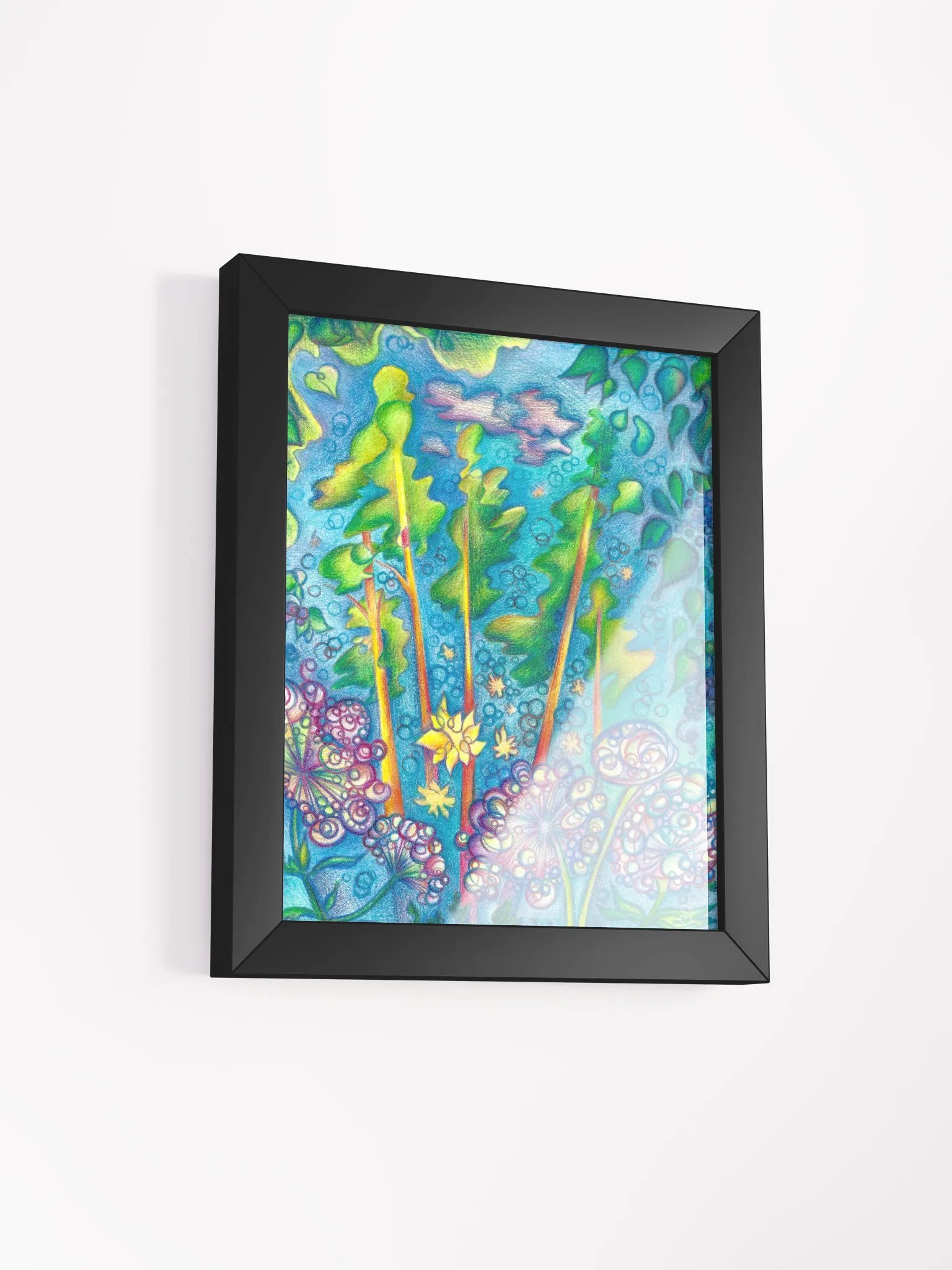Vibrant Ayous Wood Framed Matte Poster product image (4)