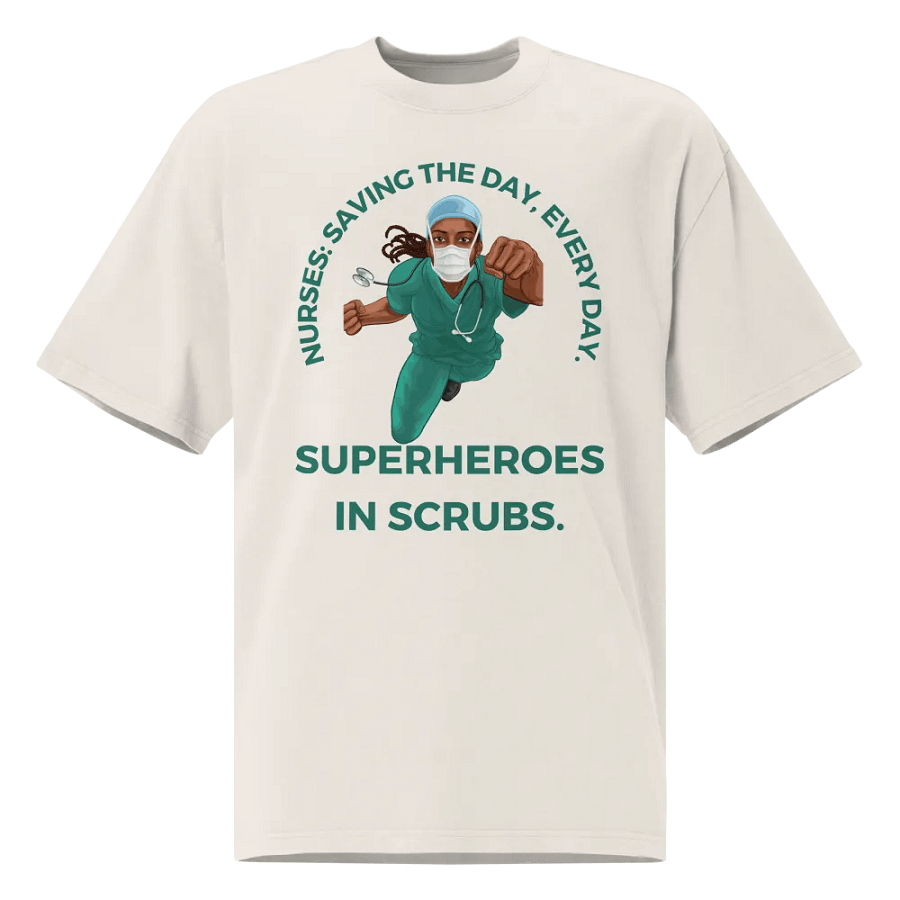 Superheroes in Scrubs Oversized Tee product image (2)