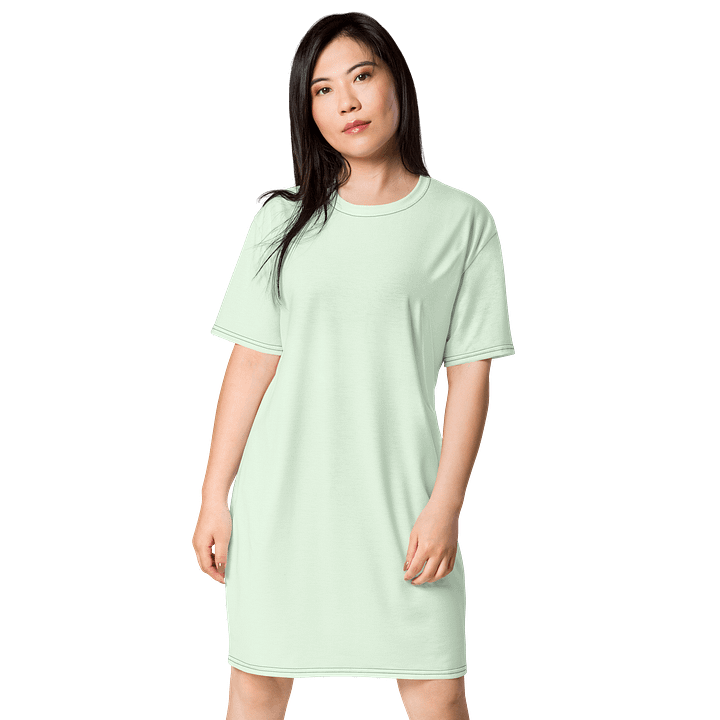 Oversized T-Shirt Dress - Serene Honeydew, Sizes 2XS-6XL product image (1)