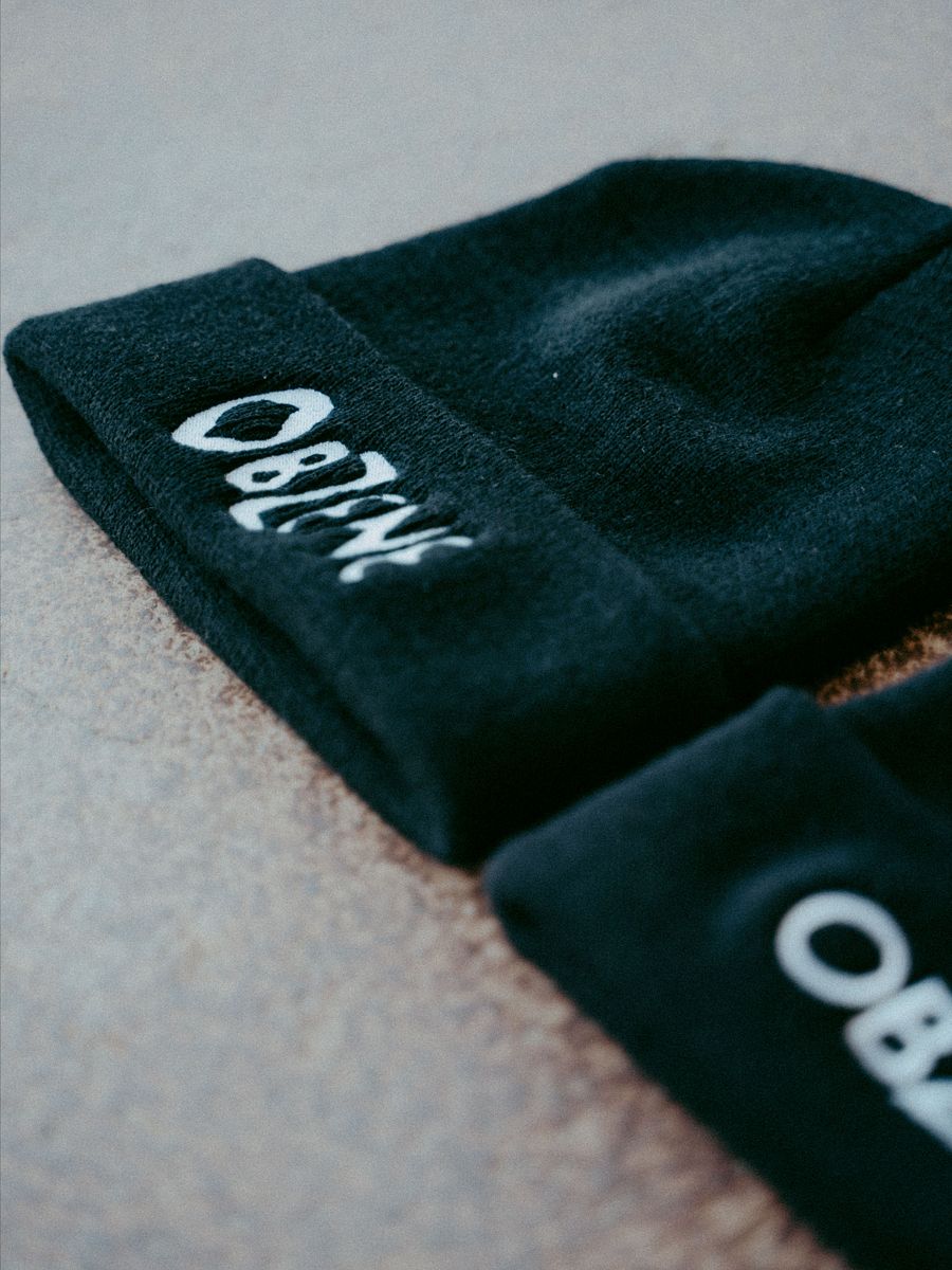 The Brutalist Beanie - BLACK BEANIE BRUTAL EMBROIDERED LOGO product image (4)