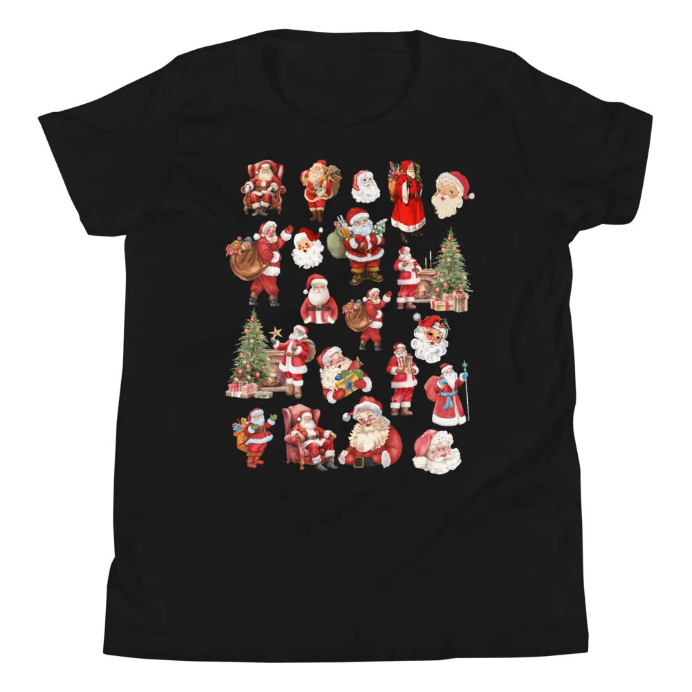 Santa Collage Youth T-Shirt product image (1)