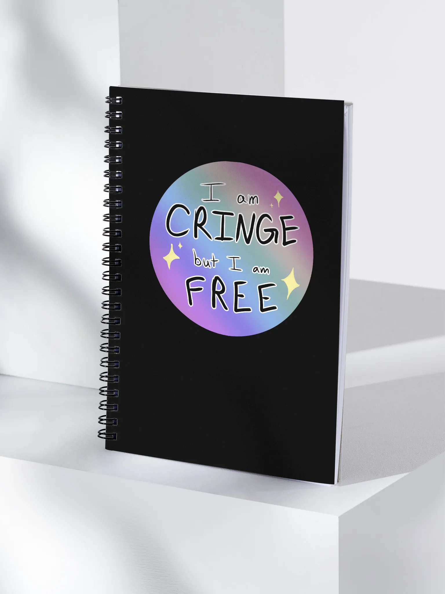 'Cringe but Free' Spiral-Bound Journal product image (4)