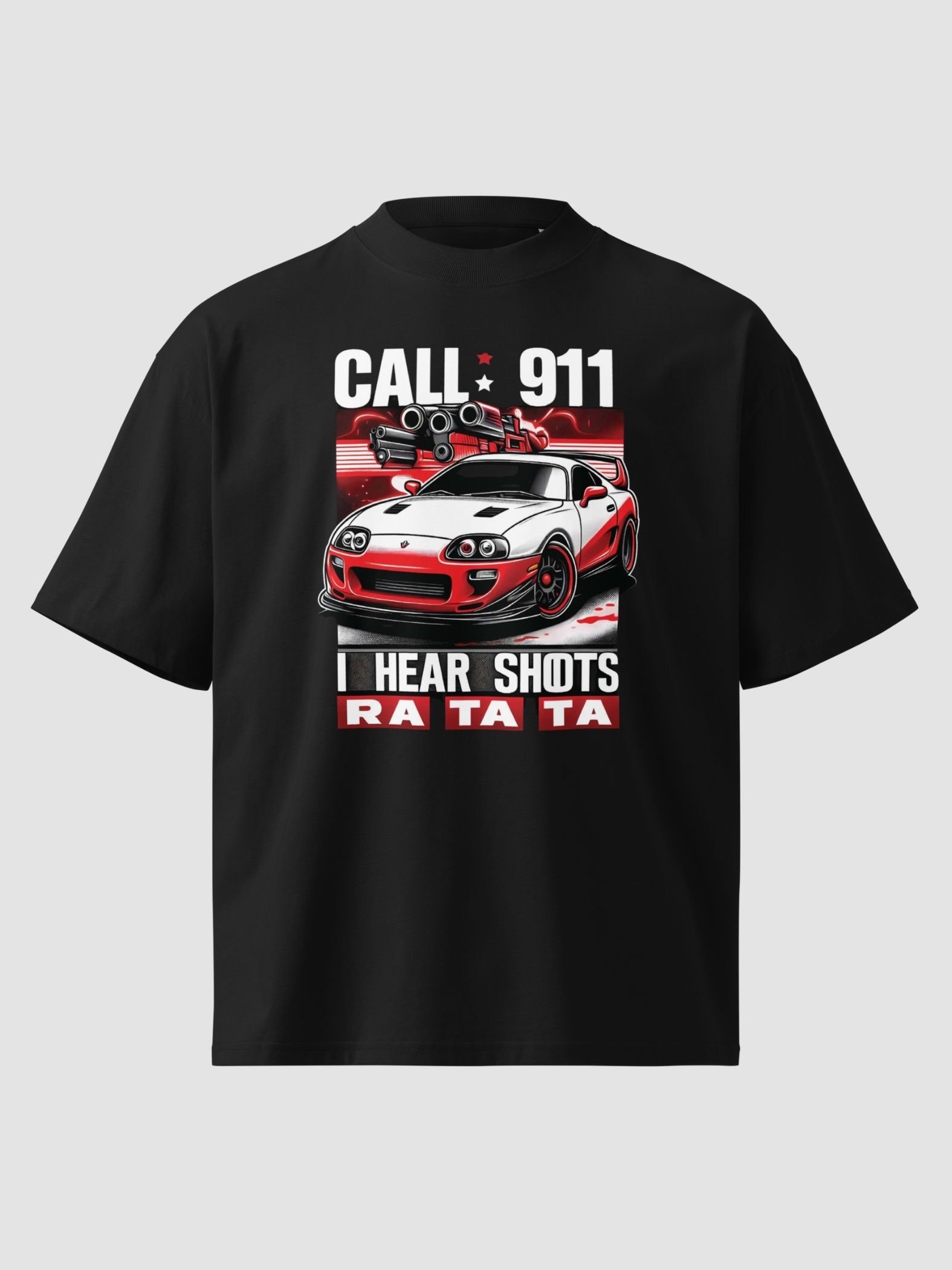 "Call 911, I Hear Shots" – Supra Edition Premium Unisex Tee product image (5)