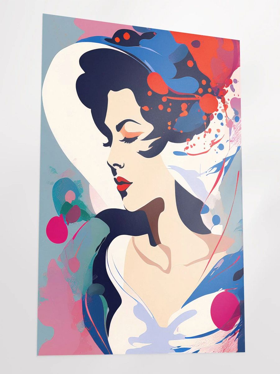 Abstract Woman v6 - Vintage Style Poster - Girly - Large 24x36 Inches product image (3)