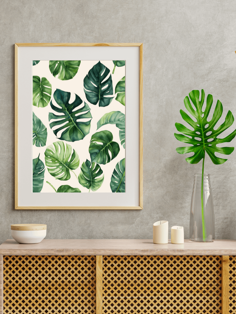 Watercolour Painting Printable Wall Art of MONSTERA product image (3)
