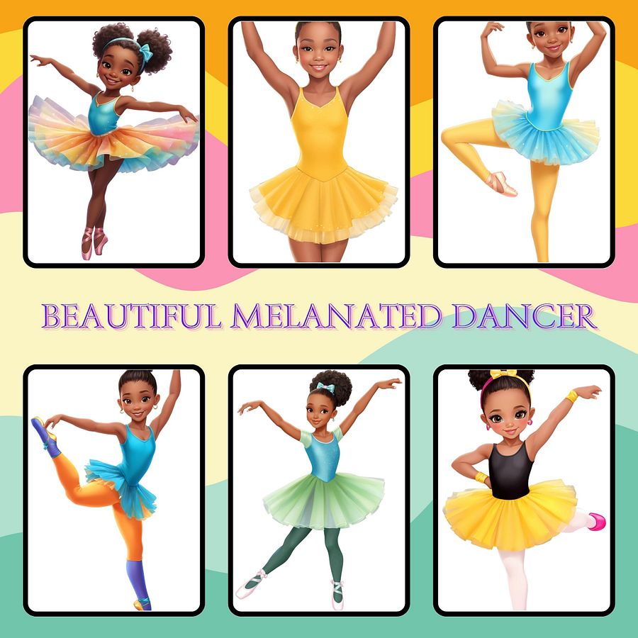 Beautiful Melanated Dancers PNG Clipart Images product image (3)