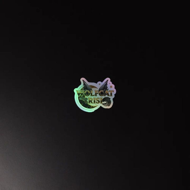 WolfcatRisi Logo Holographic Sticker product image (2)