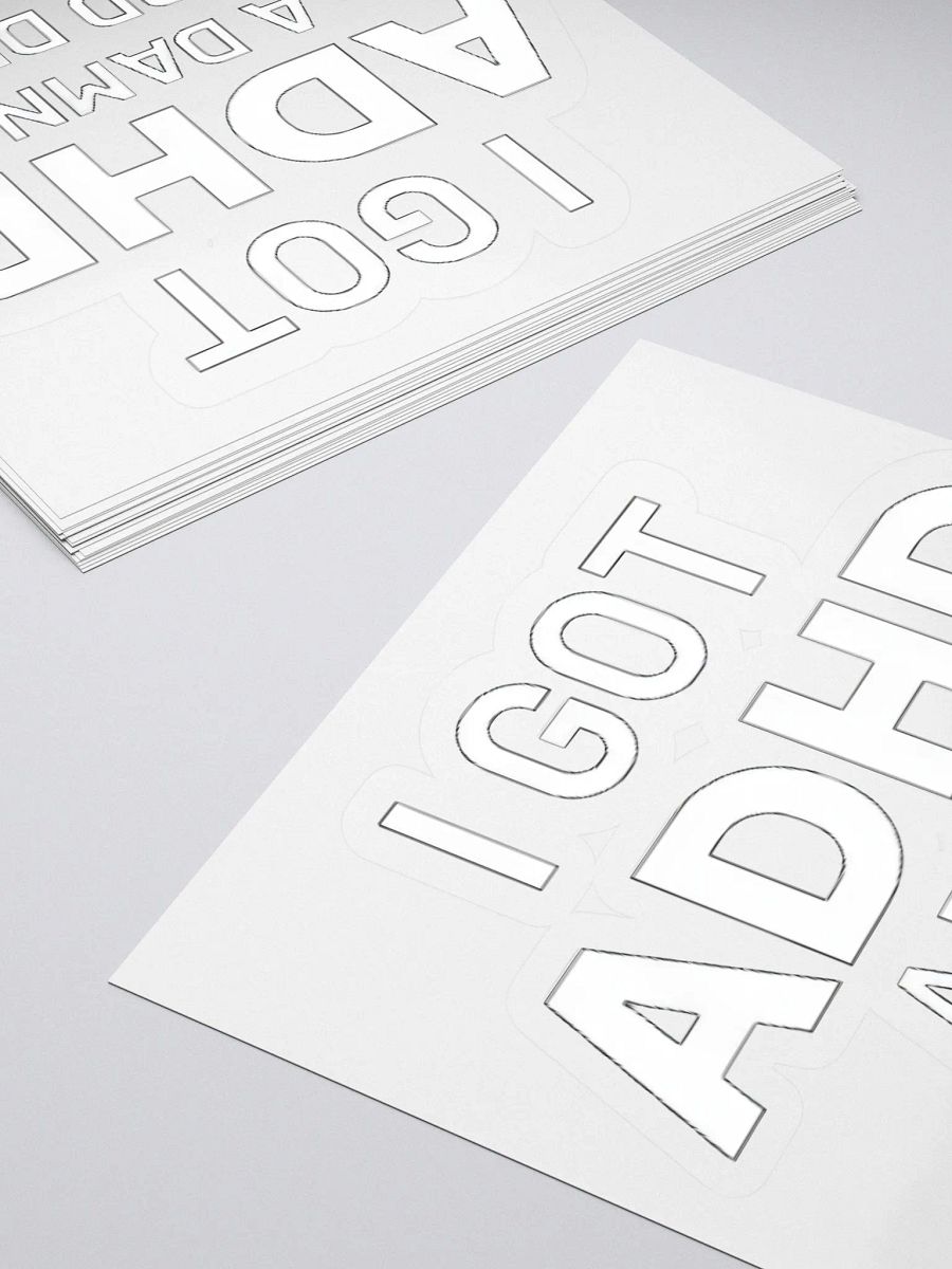 I Got ADHD A Damn Hard Dick Sticker product image (4)