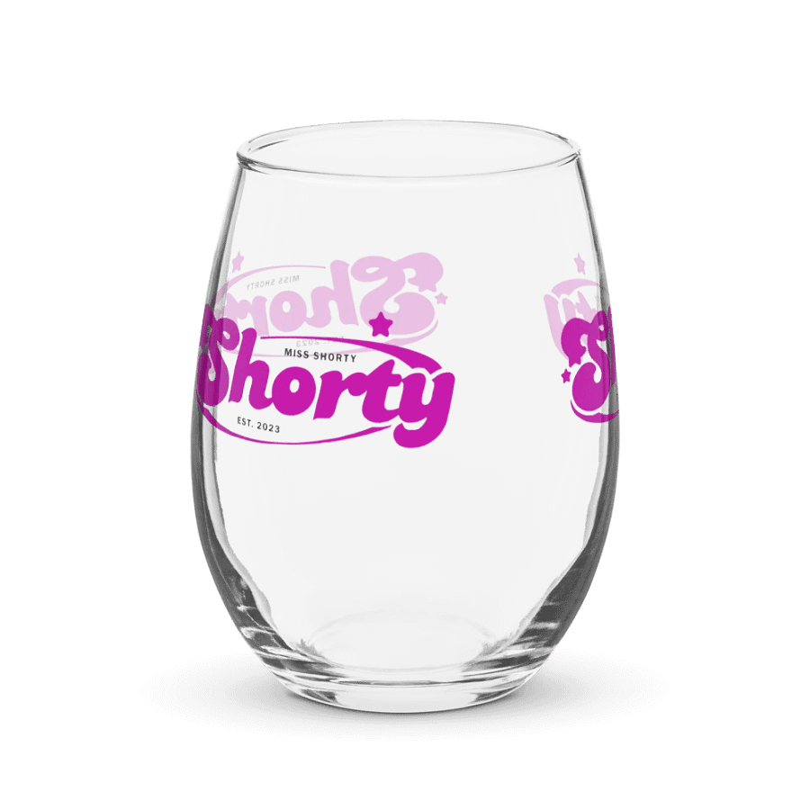 Bold Pink Star Shorty Wine Glass product image (4)