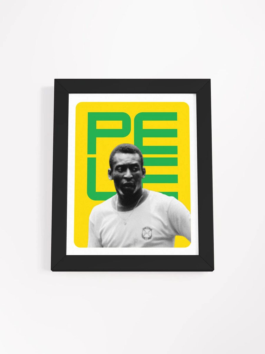 Pele BW Brazil Name Art Framed Print product image (3)