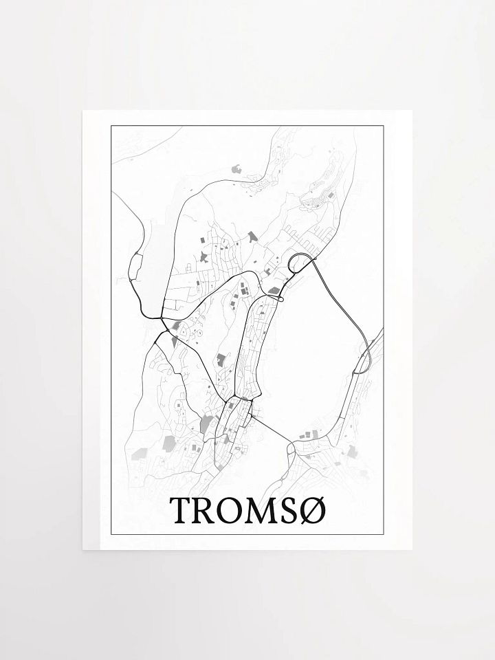Tromsø, Norway, city map print product image (5)