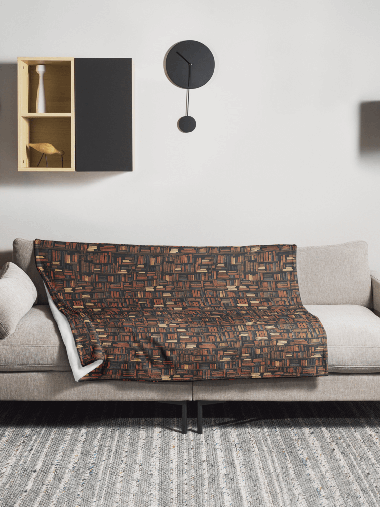 Bookshelf Pattern Throw Blanket product image (4)