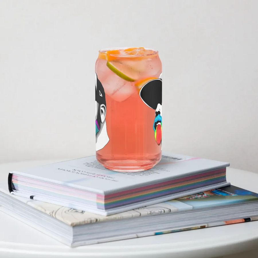RainbowBeard New Head Logo Can-Shaped Glass 16oz product image (34)