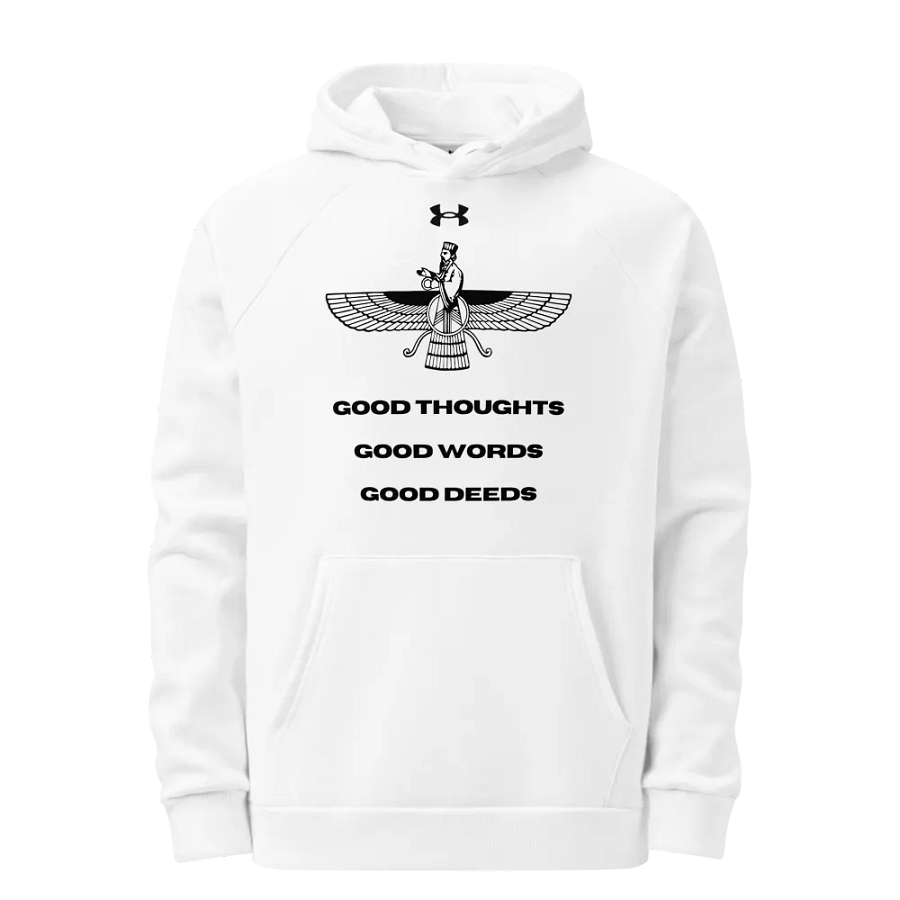Faravahar Persian Design Hoodie Good Thoughts Good Words Good Deeds product image (1)