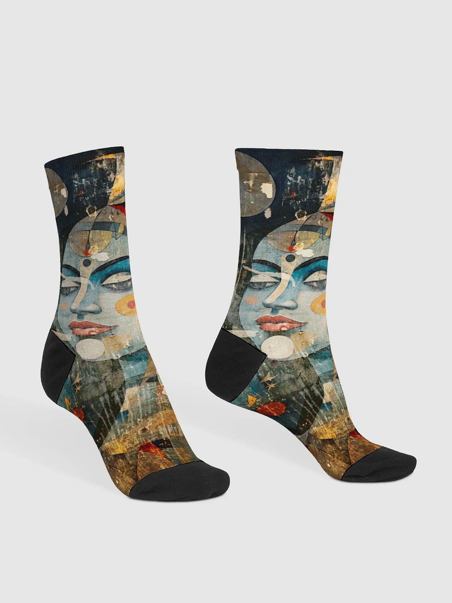 EcoArt Crew: Moon Goddess: Premium Sustainable Socks product image (3)