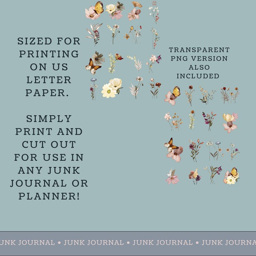Autumn Garden - Printable Fussy Cuts product image (3)