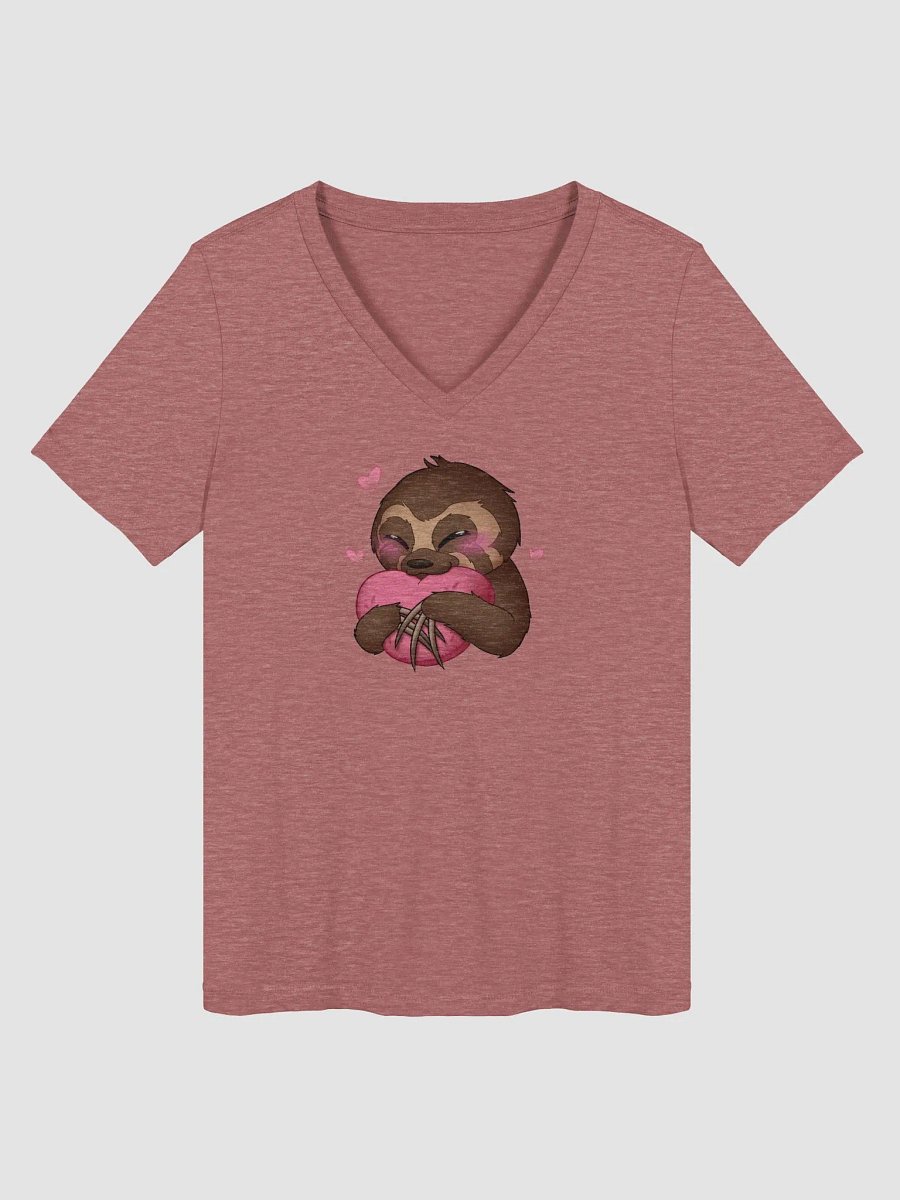 Blushing Sloth V-Neck Tee product image (1)