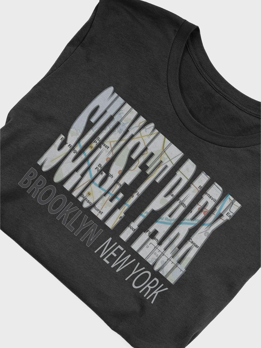 Fun Cool Sunset Park Brooklyn New York with Subway Map T-Shirt product image (4)