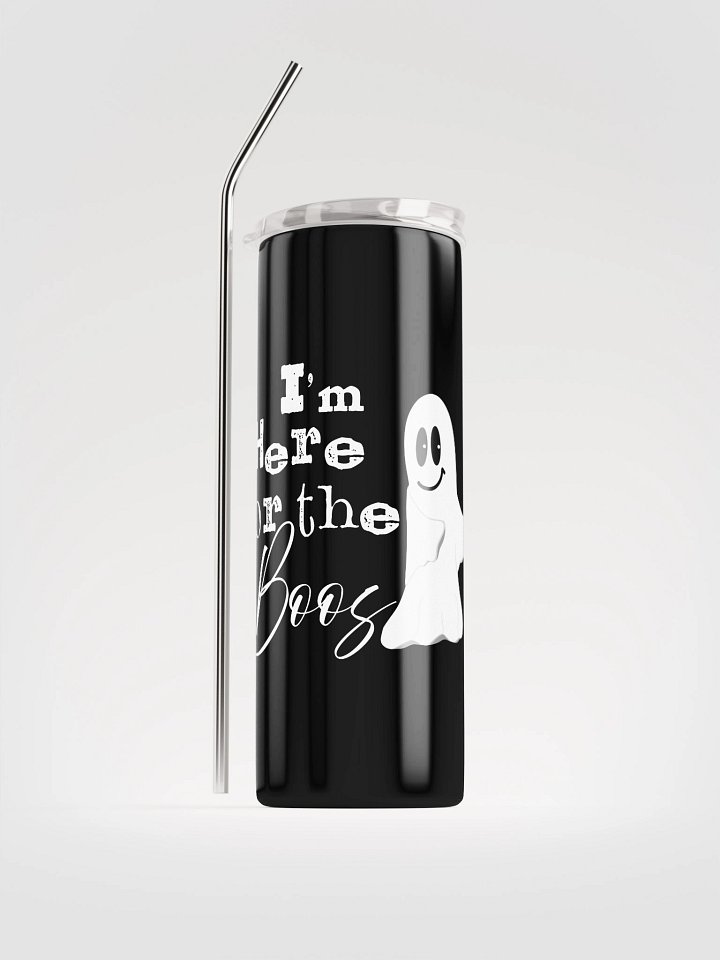 I'm Here for the Boos – Funny Ghost Halloween Stainless Steel Tumbler product image (1)